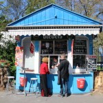 Blauer Kiosk in Duisburg